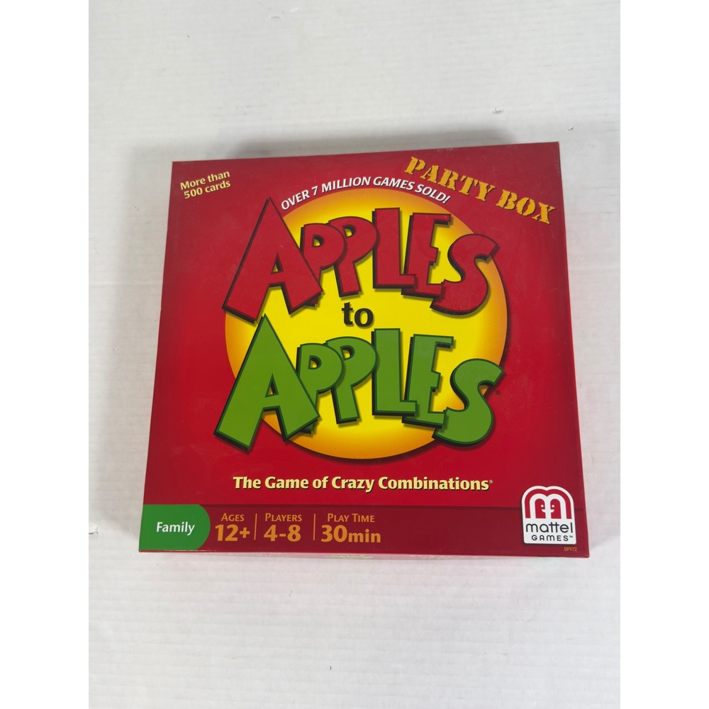 Mattel Apples to Apples Party Box Game Unisex OS‎ Red 500+ Cards